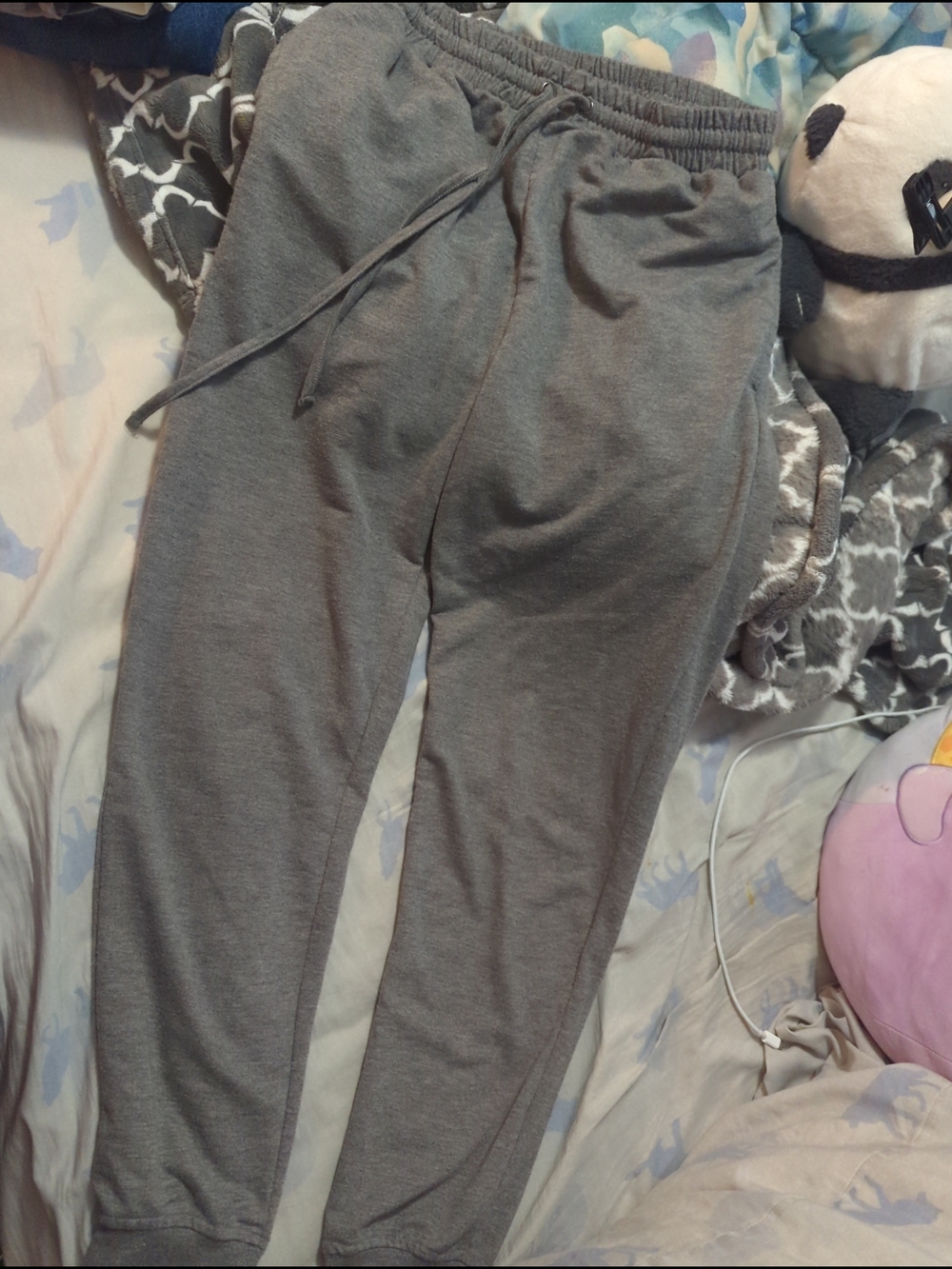 RAINFOREST Gray Casual Waistband Pants